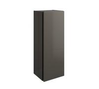 burgbad Junit Armario de media altura UHHHX035, con bisagra a la izquierda, 1 puerta, anchura: 350mm, UHHX035LF3149G0175, Color: Gris Alto Brillo / Gris Brillante
