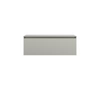 burgbad Lin20 aparador, 1 cajón, 1000x487x360mm, USIQ100F5352, Color: Gris basalto mate con borde láser