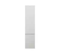 burgbad Lin20 armario alto con 2 puertas, iluminación interior LED, cajones interiores, bisagra de puerta a la derecha, 400x345x1760mm, HSPH040RF5363, Color: Blanco alto brillo