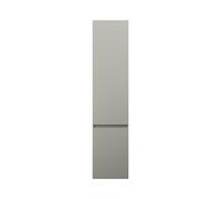 burgbad Lin20 armario alto con 2 puertas y estantes angulares, bisagra a la izquierda, 400x345x1760mm, HSPE040LF5352, Color: Gris basalto mate con borde láser