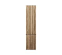 burgbad Lin20 armario alto con 2 puertas y estantes angulares, bisagra derecha, 400x345x1760mm, HSPE040RF5357, Color: Ceniza Dekor Cappuccino