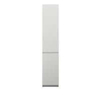 burgbad Lin20 armario alto de suelo con 2 puertas, iluminación interior LED, cajones interiores, bisagra de puerta a la izquierda, 400x345x2000mm, HSPN040LF5351, Color: Blanco mate con borde láser