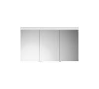 burgbad Lin20 armario con espejo iluminación LED, 3 puertas, tope central derecho 1200x700x170mm, SPQK120LF5359, Color: Decoración de roble oxidado