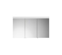 burgbad Lin20 armario con espejo iluminación LED, 3 puertas, tope central derecho 1200x700x170mm, SPQK120LF5353, Color: Decoración urbana de roble