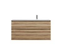 burgbad Lin20 Lavabo bajo para lavabo, blanco mate, a ras de pared, 2 extraíbles, 1220x495x612mm, SGHX122RF5357C0037, Color: Ceniza Dekor Cappuccino