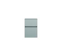 burgbad Lin20 mueble bajo lavabo, 2 extraíbles, 400x357x580mm, USIU040F5395, Color: Painel traseiro azul gelo mate / cinzento antracite