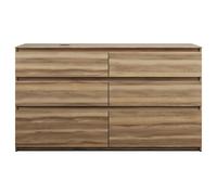 burgbad Lin20 mueble bajo para lavabo con consola, recorte para lavabo a la izquierda, 6 extraíbles, 1602x552x900mm, SGRB160LF5357, Color: Ceniza Dekor Cappuccino