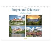 Burgen und Schlösser (Wandkalender 2026 DIN A4 quer), CALVENDO Monatskalender: Sachsen-Anhalt hat eine reiche Geschichte und ist gespickt mit Burgen ... die eine besondere Faszination ausstrahlen.