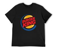 Burger King Unisex 100% Cotton Short-Sleeve T-Shirts Black M