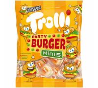 Burger Minis - 17x10g en 1 bolsa - deliciosos caramelos en forma de mini hamburguesas, perfectos para todas las ocasiones gourmet - Compatible con Trolli - 170g