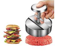 Burger Press,Adjustable Burger Press,Stainless Steel Non-Stick Hamburger Press Meat,Easy To Clean,Multiple, For Bbq Kitchen Tool Grilling Accessories, LJJY-KK, a, 11 inches