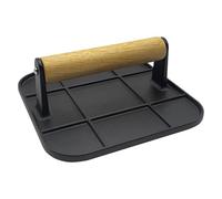 Burger Press - Griddle 6.3 Inch Grill Press For Burger Metal Handle