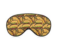 Burger Tacos Hot Dog Antifaz ponderado para dormir con los ojos vendados Correas ajustables para la cabeza Cubierta para los ojos