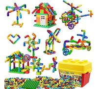 burgkidz Juguete de Bloques de Construcción de Tuberías, 188 Piezas Juegos de Cerraduras Stem Creativos, Kit Educativo Sensorial de Enclavamiento, Aprendizaje Preescolar