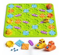 burgkidz niños Juguetes Juegos de Mesa - Gran lógica Constructor de Carreteras Rompecabezas Laberinto Juegos multijugador Juguetes para 4 5 6 7 años niños niñas