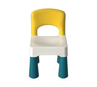 burgkidz Silla de Plástico Bloques de Construcción para Niños, Silla Ergonómica Mejorada para Aprender y Jugar con Respaldo, Adecuada para Que los Niños se Sienten, Macron