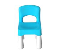 burgkidz Silla de plástico para niños, Duradera y Liviana, Asiento de 9.3"de Altura, Uso en Interiores o Exteriores, Azul