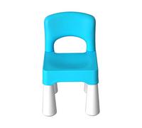burgkidz Silla de plástico para niños, Duradera y Liviana, Asiento de 9.3"de Altura, Uso en Interiores o Exteriores, Azul