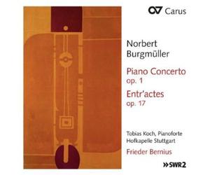 Burgmüller: Concierto Para Piano; Entr'Actes / Tobias Koch, Piano. Hofkapelle Stuttgart. Frieder Bernius, Director