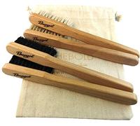 Burgol Rahmenauftragsbürsten-set 4 Piezas Para Aplicar De Schuhpflegemittel + Gratis Bolsa de Almacenaje