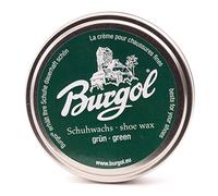 Burgol Schuhwachs - Cuidado de Cuero Betún para Calzado Shoe Cera 100ML Poder de Estaño - Schuhwachs Verde, 100 ml