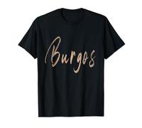Burgos España Diseño Vintage Elegante Camiseta