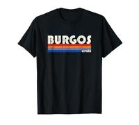 Burgos España Estilo Retro Años 70 80 Camiseta