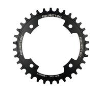 Burgtec Plato E-Bike 104 mm BCD Outside Fit Acero Thick Thin negro