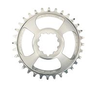 Burgtec Plato Thick Thin con desplazamiento de 3 mm para SRAM 3-Bolt gris