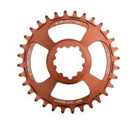 Burgtec Plato Thick Thin con desplazamiento de 3 mm para SRAM 3-Bolt marrón