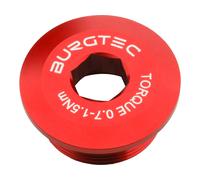 Burgtec Tornillo de manivela para motor Shimano Hollowtech II/E-Bike rojo