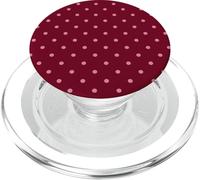 Burgundy and Pink Polka Dots Classic Polkadots Aesthetic PopSockets PopGrip para MagSafe