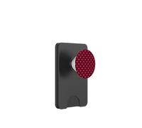 Burgundy and Pink Polka Dots Classic Polkadots Aesthetic PopSockets PopWallet para MagSafe