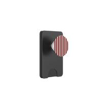 Burgundy & Beige Stripes Elegant Vertical Lines Minimalist PopSockets PopWallet para MagSafe