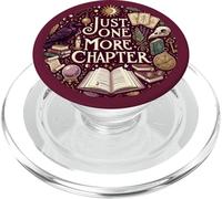Burgundy Bookish Just One More Chapter Book Reading Occult PopSockets PopGrip para MagSafe