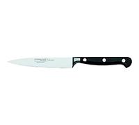 Burgvogel Solingen, Comfort Line, Cuchillo para mechar, Afilado, Forjado, 12 cm, Inoxidable, Apto para lavavajillas, Cuchillo de Cocina, remachado, Negro