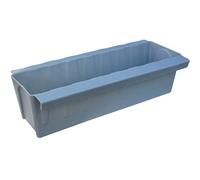 BURI 10 palés europeos para macetas, incluye esterilla de riego, con sistema para colgar, 37,3 cm, color gris, jardinera para palé europeo, jardinera para balcón, maceta, extremadamente estable