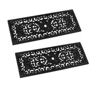 Buri 2X Goma Gradualmente Mate Gussoptik 75x25cm Protector de Escalera Alfombrillas de Escalera Felpudo