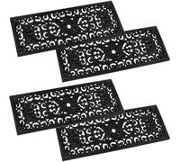BURI 4X Goma Gradualmente Mate Gussoptik 75x25cm Protector de Escalera Alfombrillas Felpudo