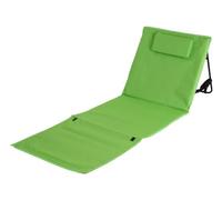 BURI Esterilla de playa plegable con respaldo y almohada para la cabeza, tumbona de playa con bolsa de transporte, tumbona de jardín, muebles de jardín, silla plegable, silla de playa, tumbona de sol