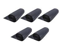 BURI Lámina corrugada para bancal elevado, 5 x 6,5 x 0,9 m = 29,3 m², de HDPE, protección contra la humedad, protección contra la humedad, protección de raíces, sellado de estructuras, resistente a