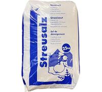 BURI Sal de deshielo para deshielo, sal de deshielo, agente esparcidor, sal de roca, sal del norte, 20 kg, para uso privado y profesional, disponible inmediatamente (1 bolsa de 25 kg)
