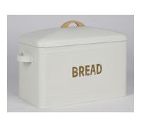 BURI Set De 6 Cajas Para Pan De Metal Con Asa De Bambú, 39 X 26 Cm, Multicolor