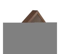 Burial Flag Case - Memorial Shadow Box, Timber Display Frame, Veterans Funeral Flag Storage Container, Solid Hardwood Wall Mounted Home Office Showcase For Standard Folded Service Ensign