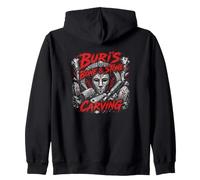Buris Hueso Y Piedra Tallado Vikingo Nórdico Mítico Sudadera con Capucha