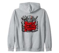 Buris Hueso Y Piedra Tallado Vikingo Nórdico Sudadera con Capucha