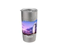 Burj Al Arab Dubai Souvenir Viajeros Vacaciones Hombres Mujeres Vaso térmico de acero inoxidable de doble pared
