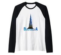 Burj Khalifa Dubai Tallest Building Emiratos Árabes Unidos Eau Camiseta Manga Raglan