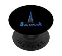 Burj Khalifa Dubai Tallest Building Emiratos Árabes Unidos Eau PopSockets PopGrip Adhesivo