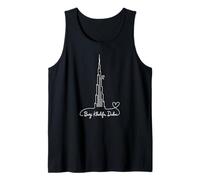 Burj Khalifa Dubai UAE Signature Heart Art - Recuerdo Camiseta sin Mangas